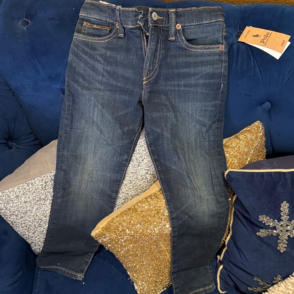 NWT Polo by Ralph Lauren Boy’s Dark Blue Slim Jeans